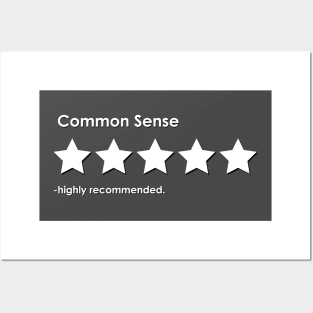 common sense review Posters and Art